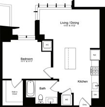 1 Bed • 1 Bath 712 floor plan